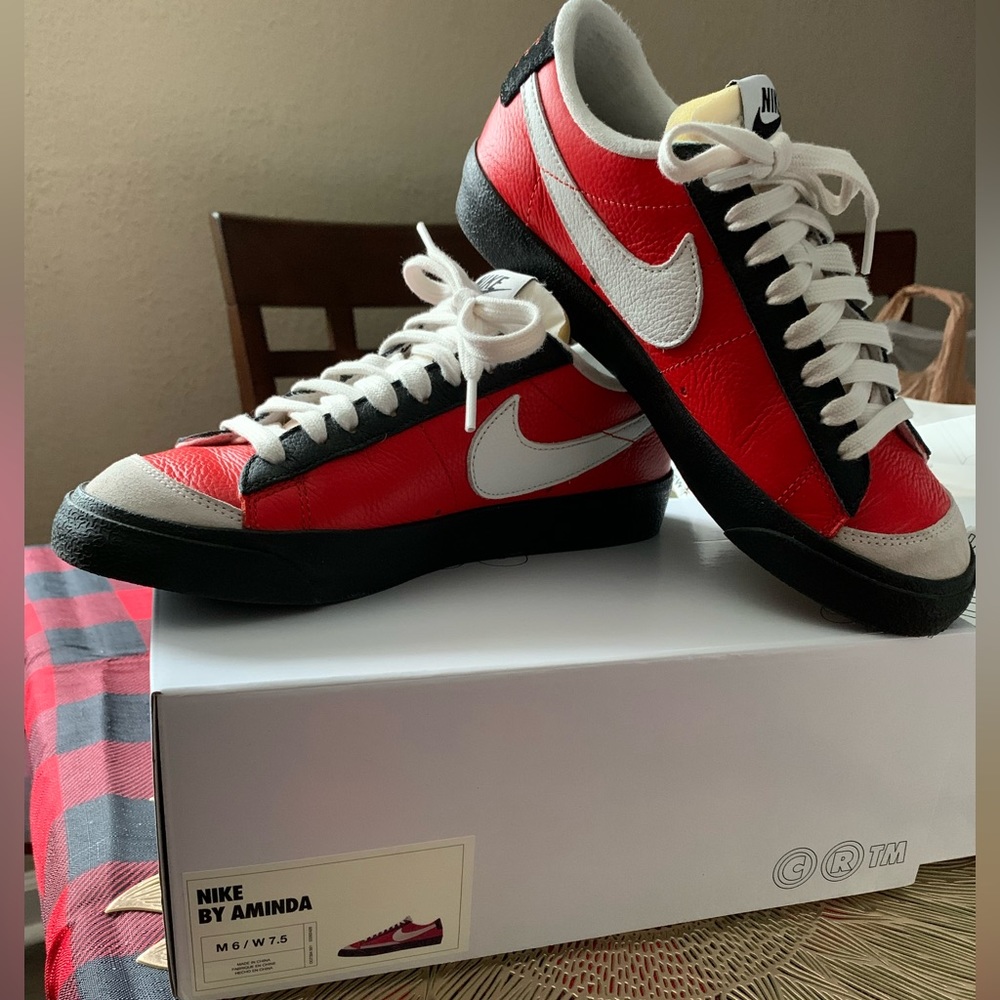Custom Nike Blazer Low size W7.5/M6. Worn maybe two times